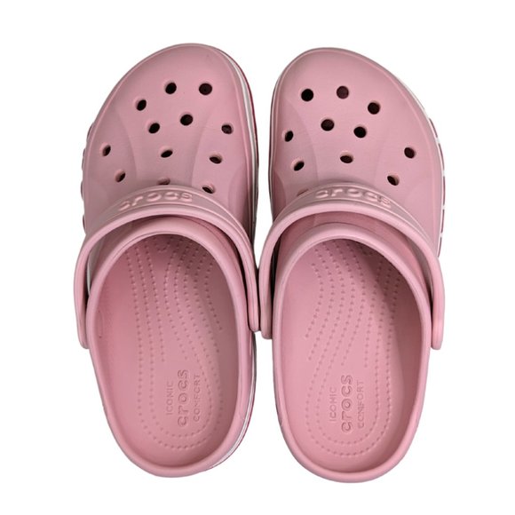 Crocs Kids' Classic Pink Clogs - Size J2 - EUC - Picture 6 of 10